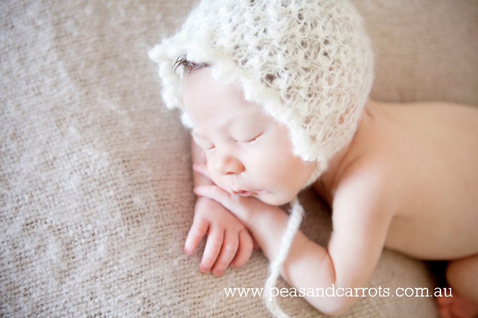 Brisbane Baby Photography, Photographer Nikki Joyner captures beautiful images of babies and children.  Dayboro Baby Photographer, Samford Baby Photographer.   Little baby just a few days new captured at Nikki
