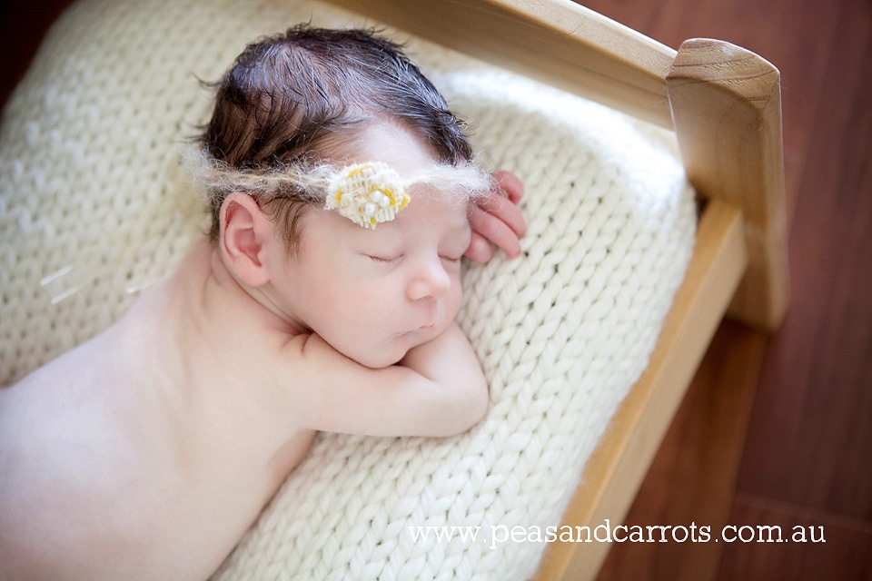 Brisbane Baby Photography, Photographer Nikki Joyner captures beautiful images of babies and children.  Dayboro Baby Photographer, Samford Baby Photographer.   Little baby just a few days new captured at Nikki's home studio at Kobble Creek near Dayboro on